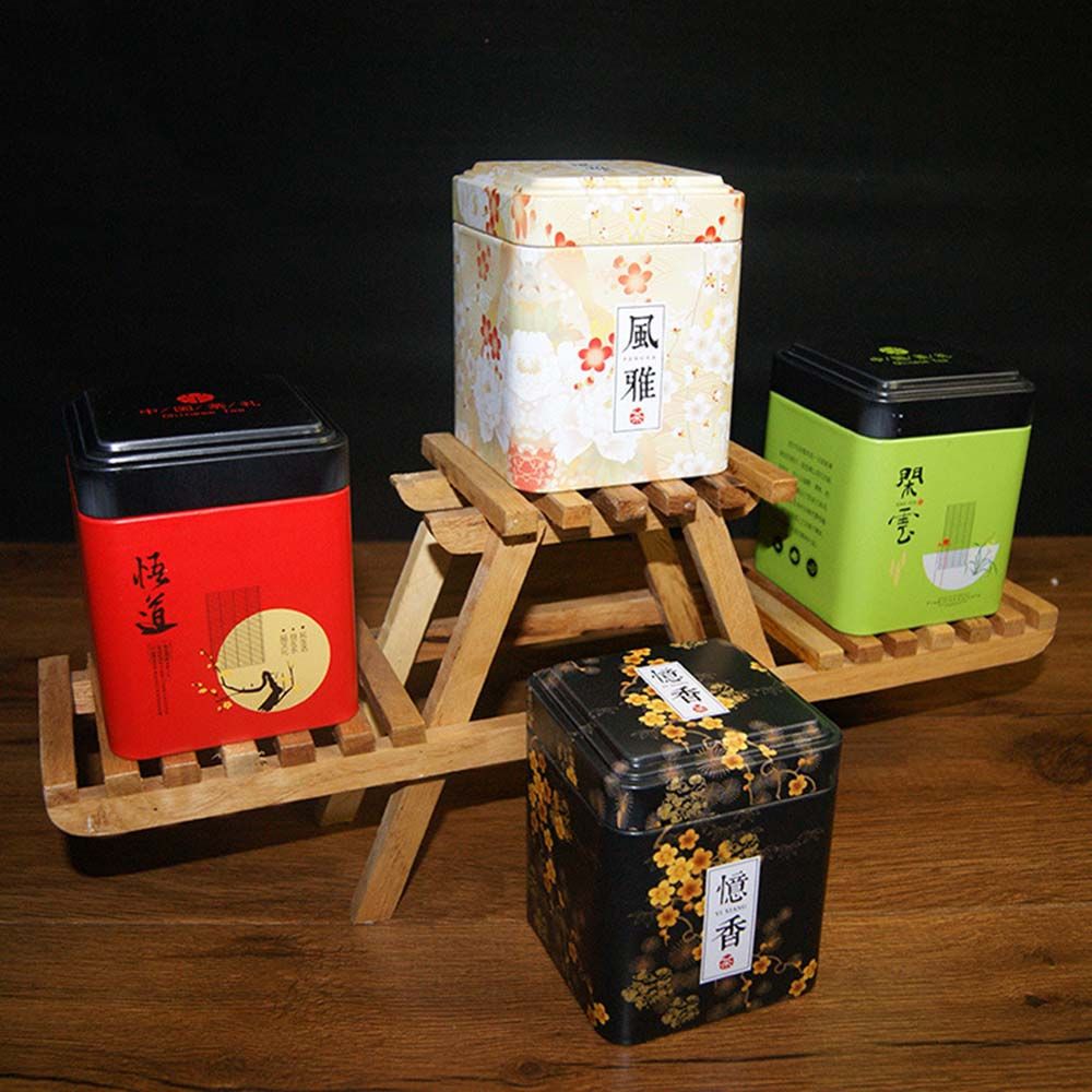 Coffee Tea Sugar Container Set - Recipiente hermético de aluminio estilo chino