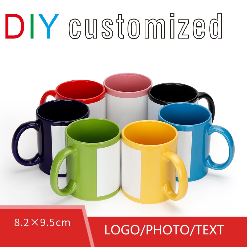 Coffee Tea Photos - Taza negra con logotipo DIY, Taza