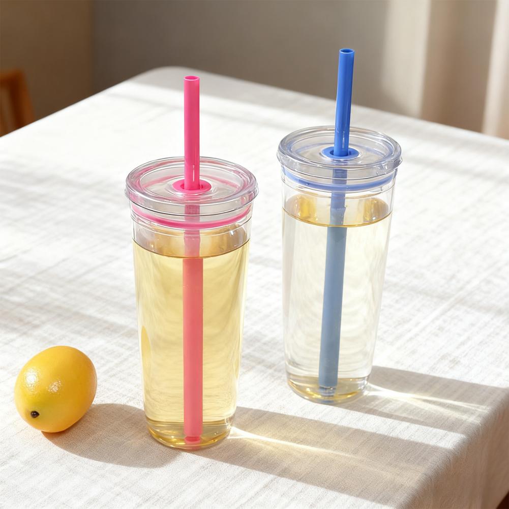 Coffee Tea Tumbler - Taza con pajita portátil, vaso Tritan