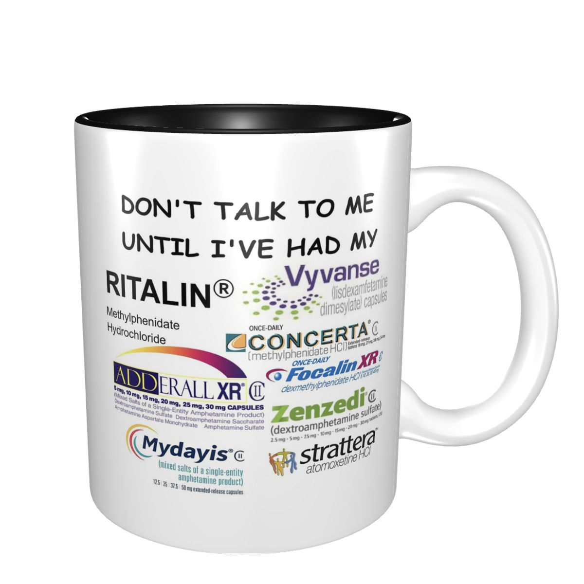 Coffee Tea With Me - Taza de cerámica divertida con la