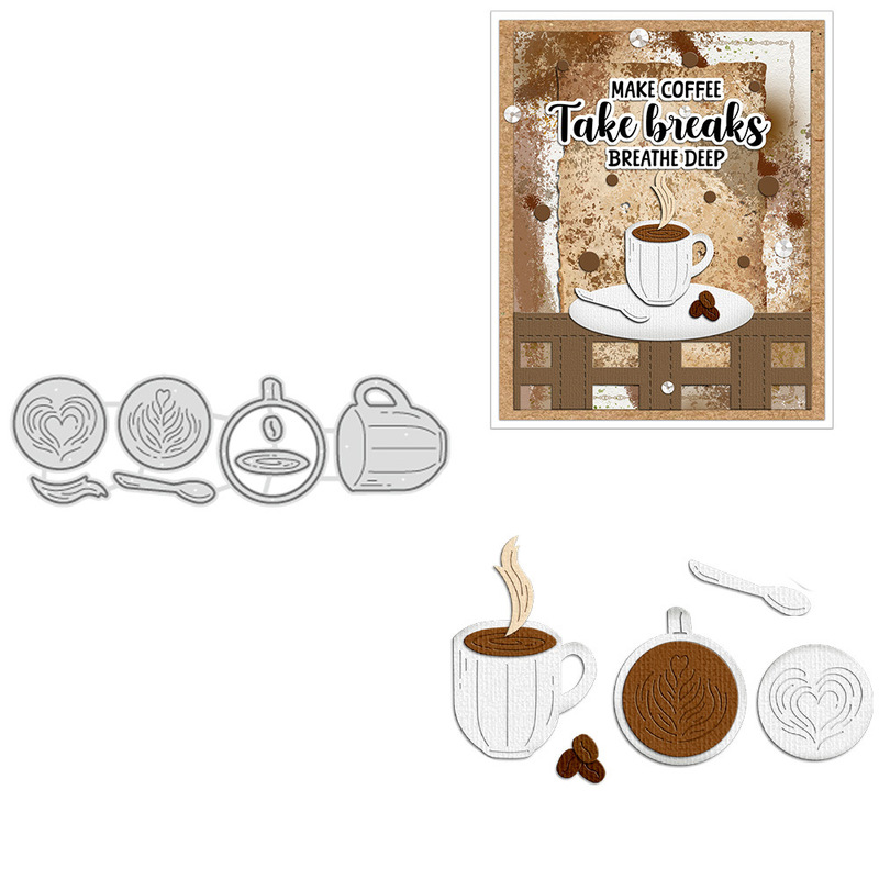 Coffee Stencil Art - Troqueles de corte de metal y