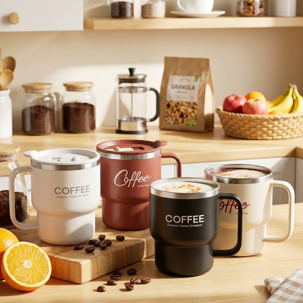 Coffee Tea Tumbler - Taza de Café Aislada de Acero