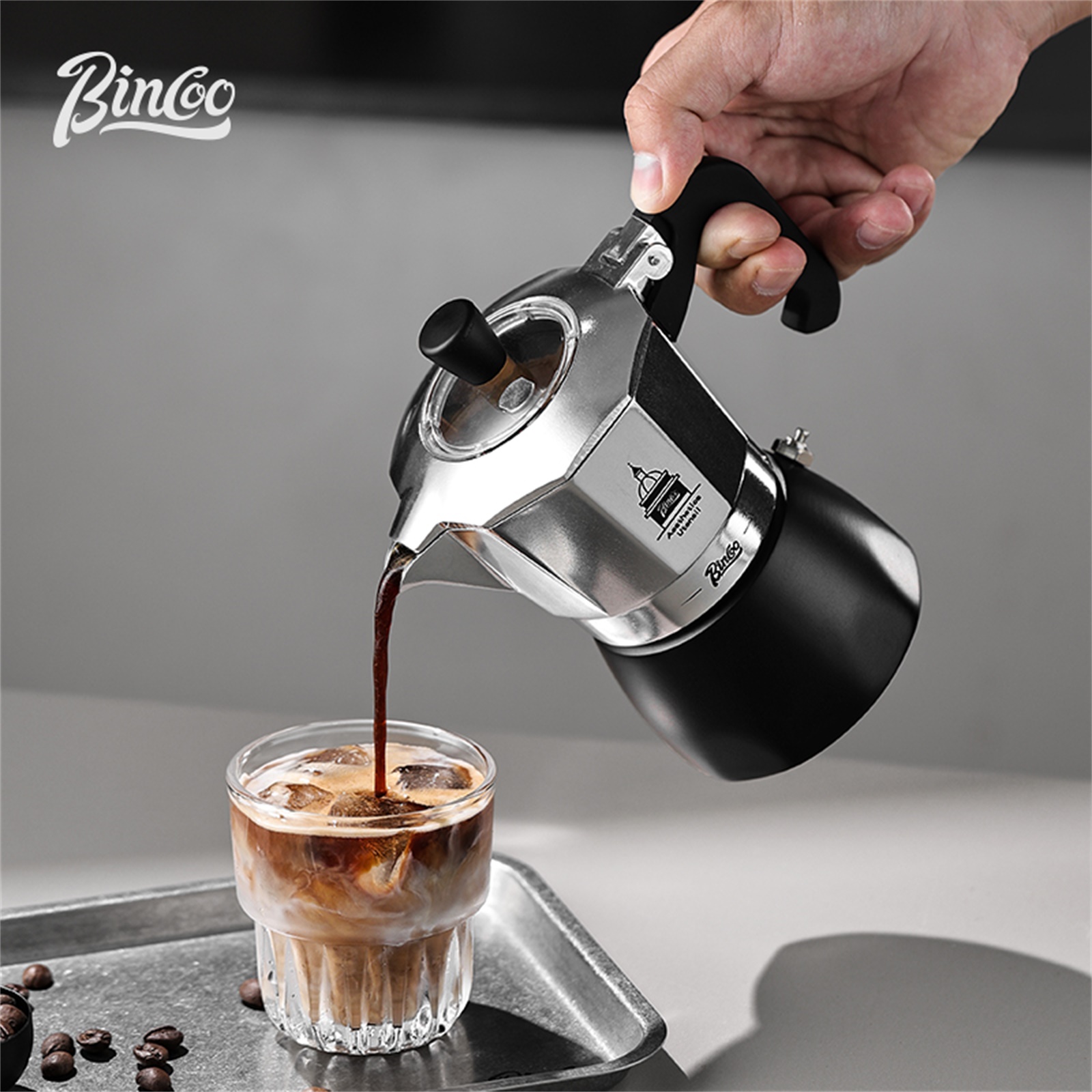 Moka Pot Stove - BINCOO Olla Moka de doble válvula,
