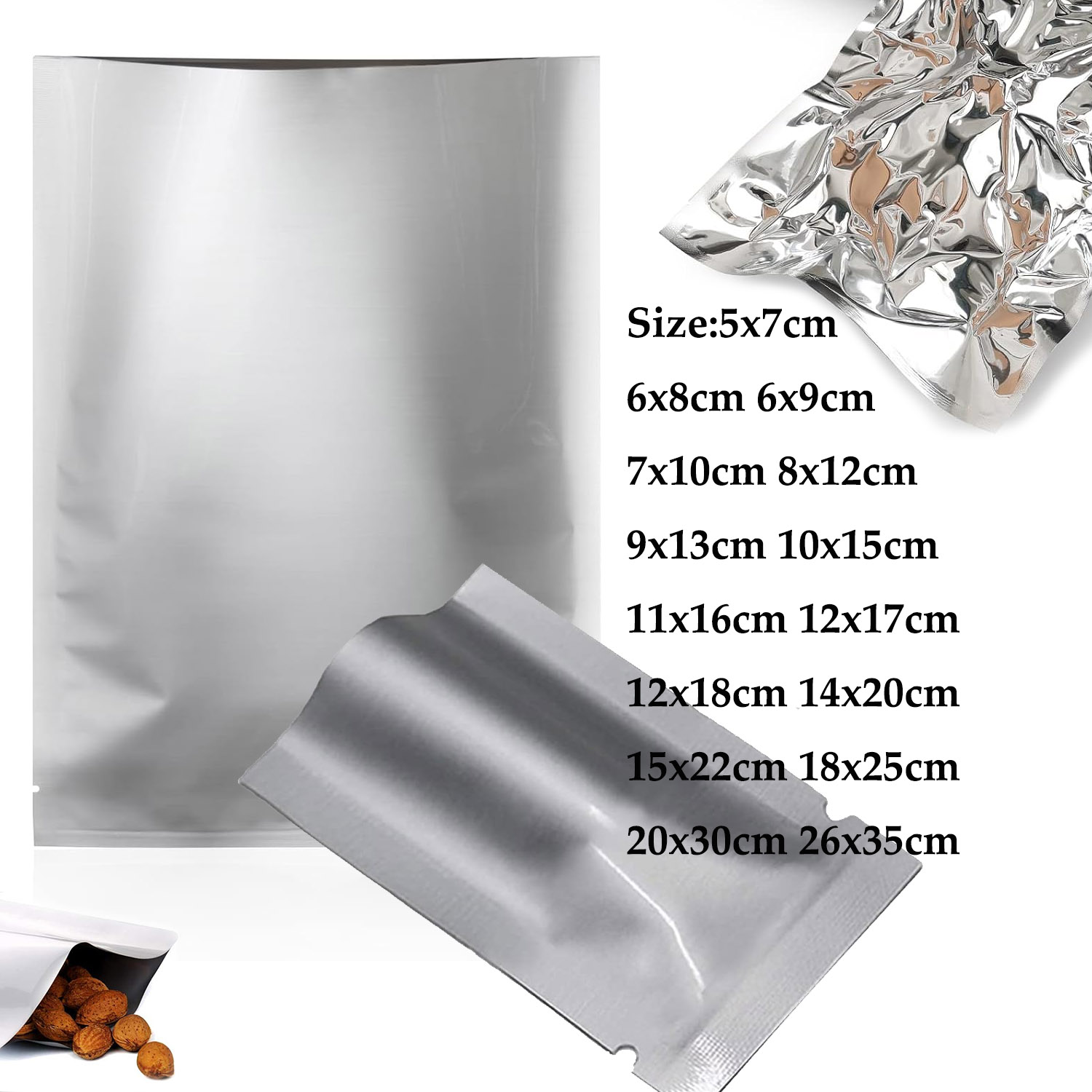 Coffee Tea Etc - 10~200 Bolsas de Embalaje Aluminizadas para
