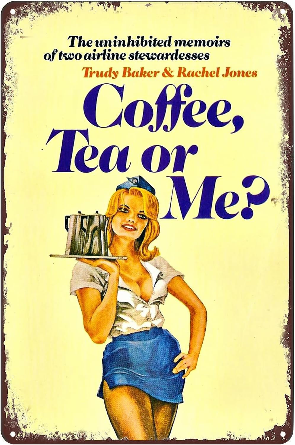 Coffee Tea With Me - Letrero Metálico de Café, Té o