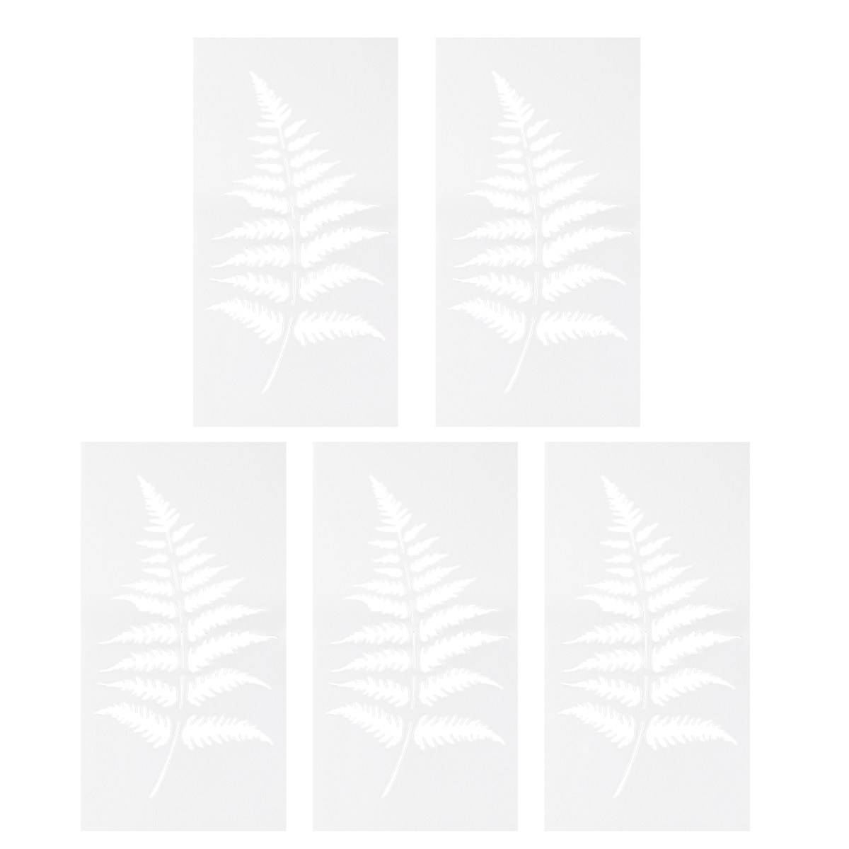 Coffee Stencil Art - Juego de 5 Plantillas de Hojas