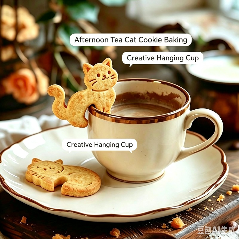 Coffee Tea Essentials - Cortador de galletas de gato con
