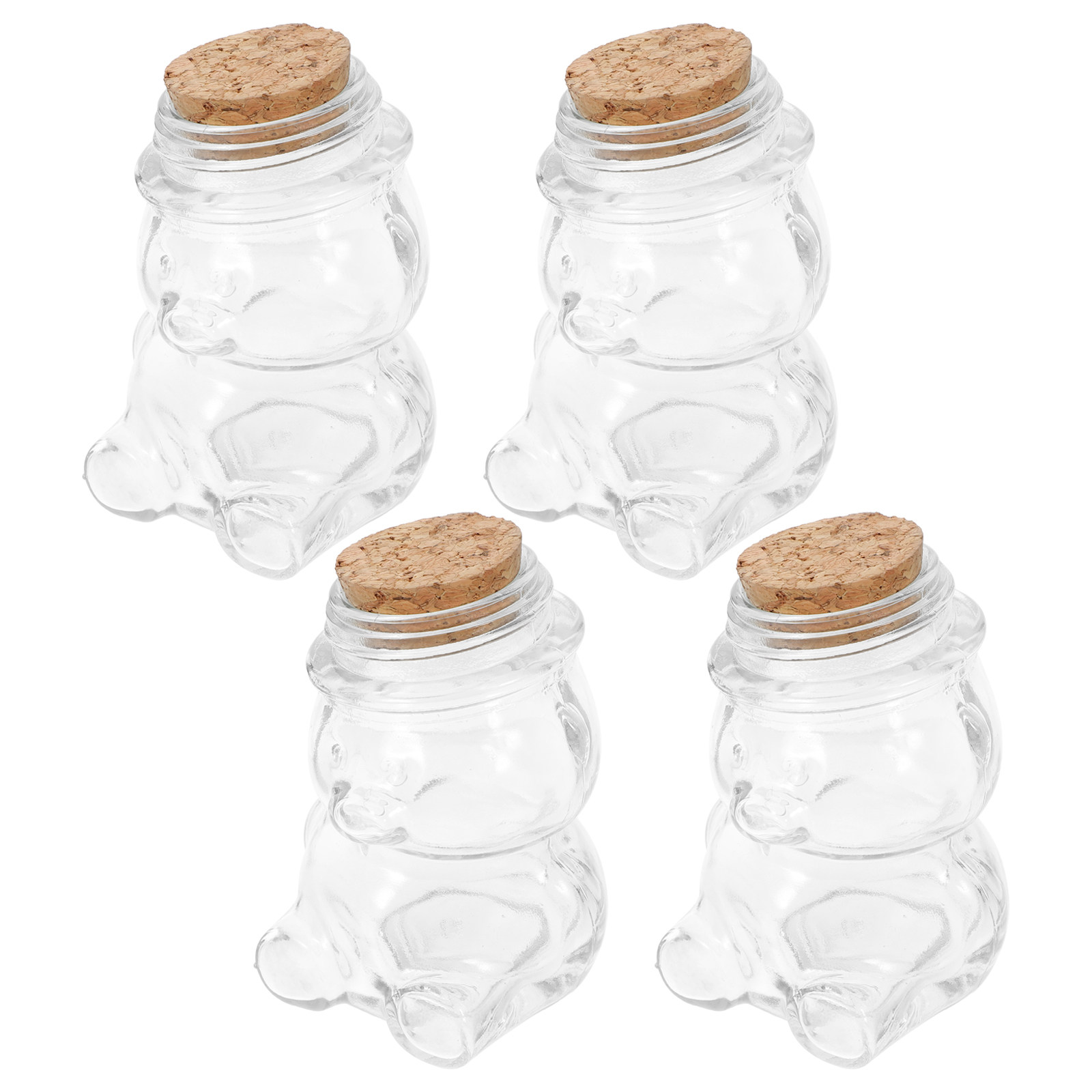 Coffee Tea Sugar Container Set - Juego de 4 tarros de cristal