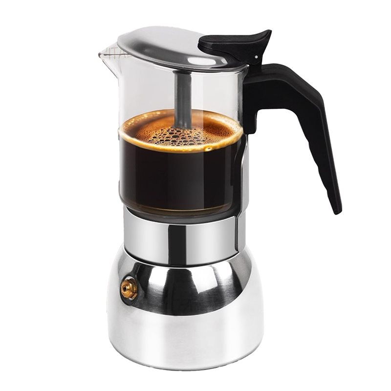 Moka Pot Stove - Cafetera Moka ABUI de Vidrio Transparente