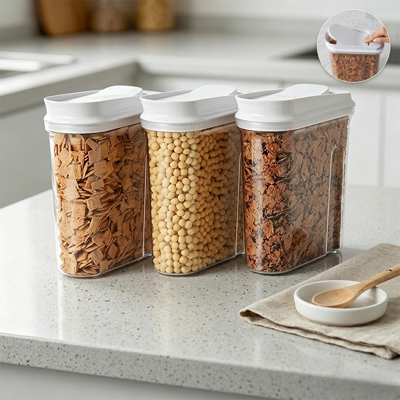Coffee Tea Sugar Canister Set - Recipientes Herméticos para Almacenamiento de Alimentos,