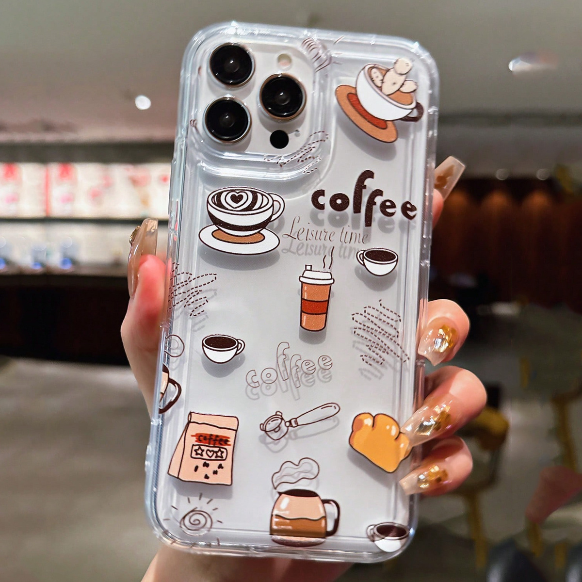 Funda Transparente de TPU con  - Coffee Tea Etc reseña y precio