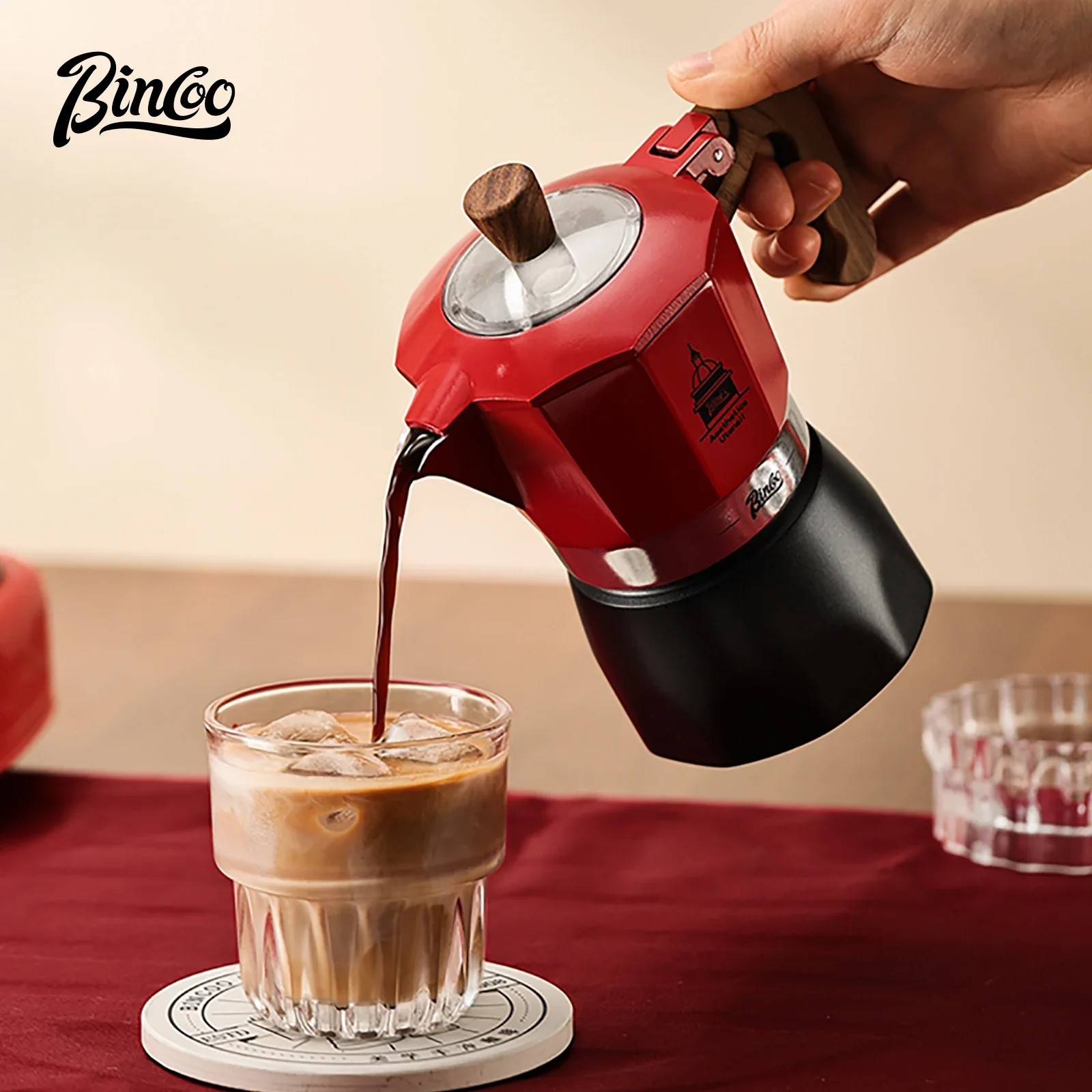 Bincoo-café Moka de doble válv - Moka Pot Stove reseña y precio