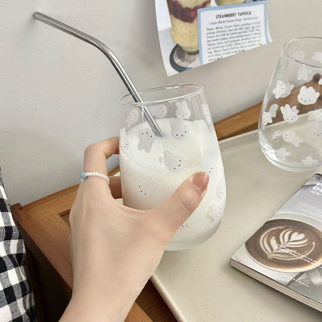 Lindo vaso de vidrio con estam - Coffee Tea & Espresso Appliances reseña y precio