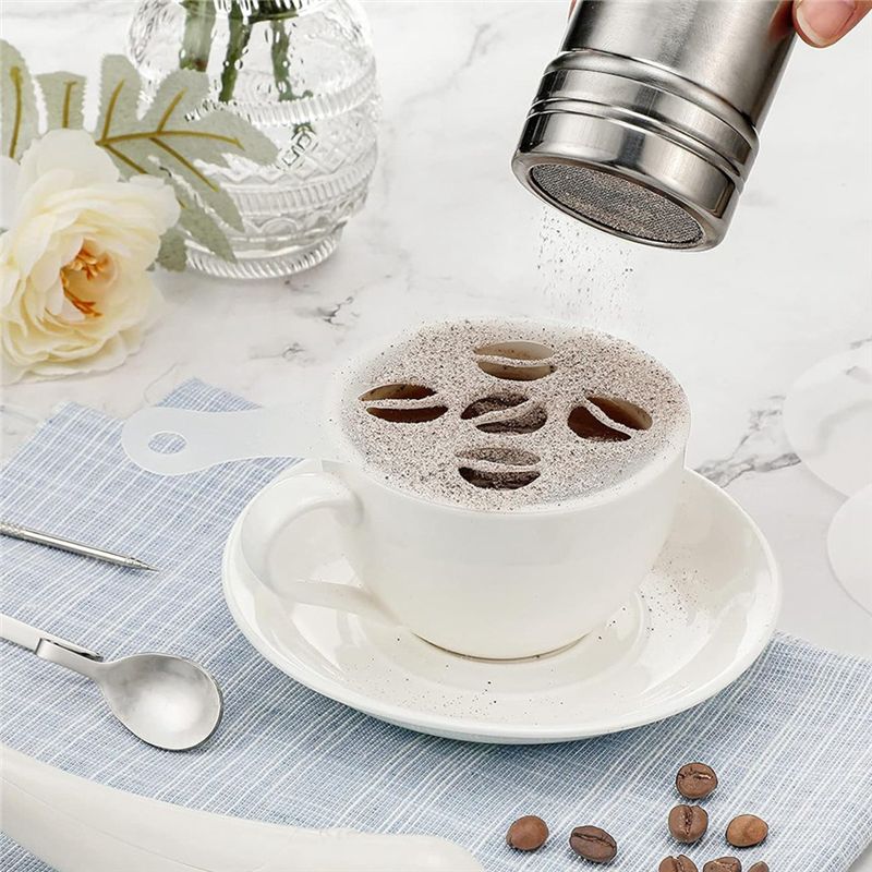 22 Piezas de Plantillas Reutil - Coffee Stencil Art reseña y precio