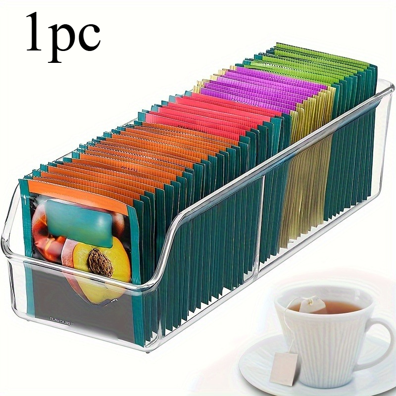 Caja organizadora transparente - Coffee Tea Sugar reseña y precio
