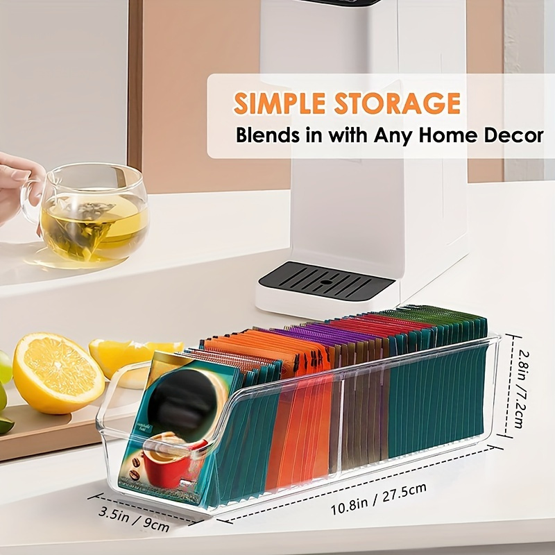 Caja organizadora transparente - Coffee Tea Sugar reseña y precio
