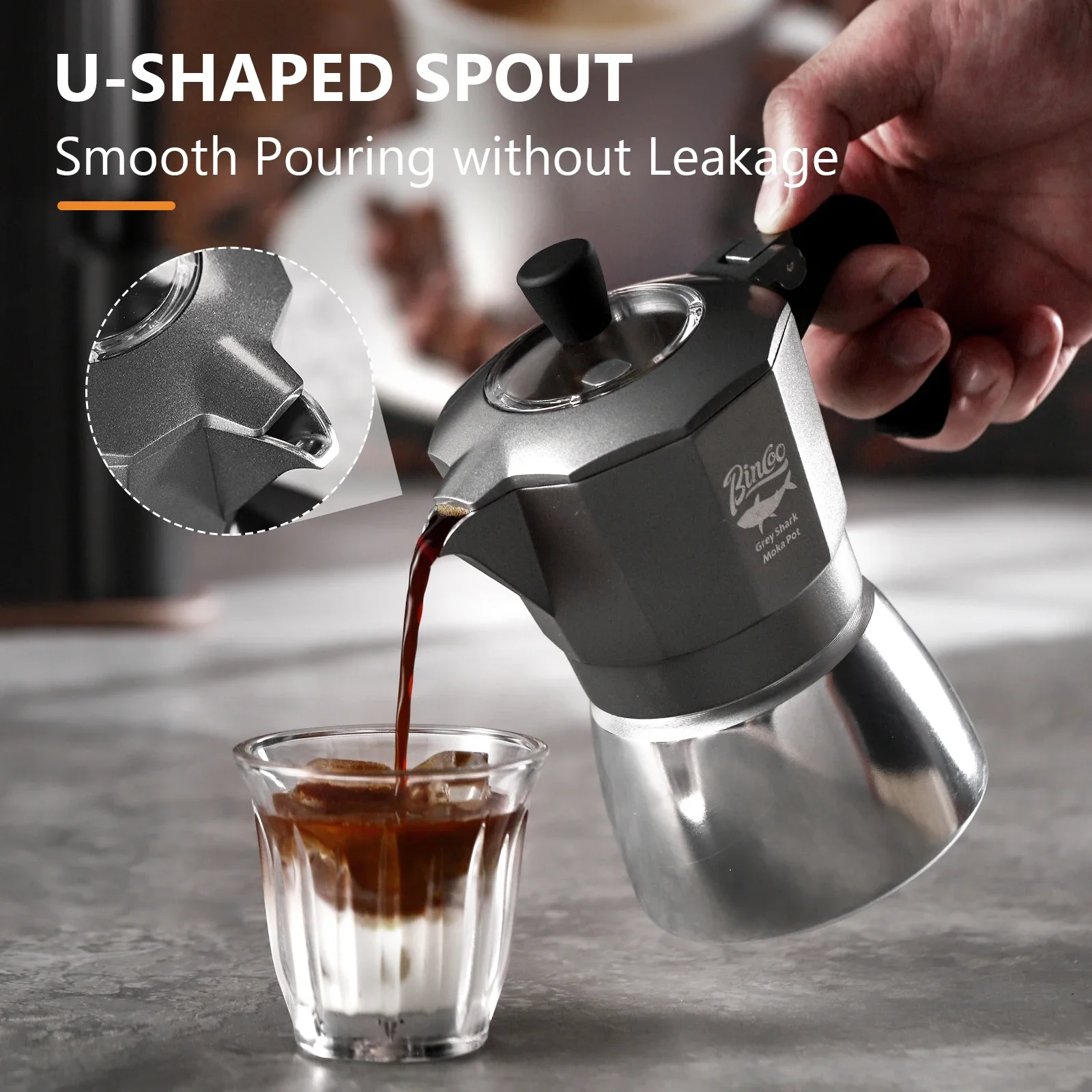 Cafetera Moka Bincoo de 2 Taza - Moka Pot Stove reseña y precio