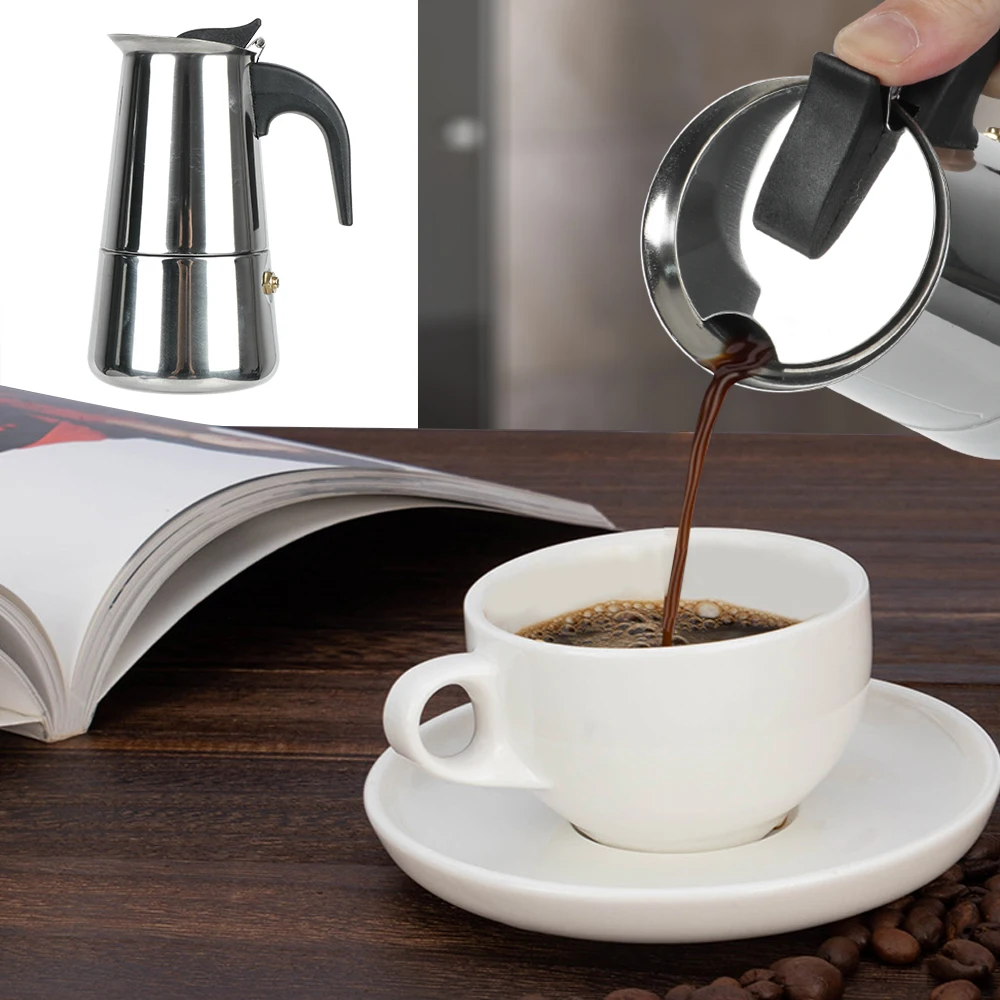 Cafetera Moka de acero inoxida - Moka Pot Stove reseña y precio