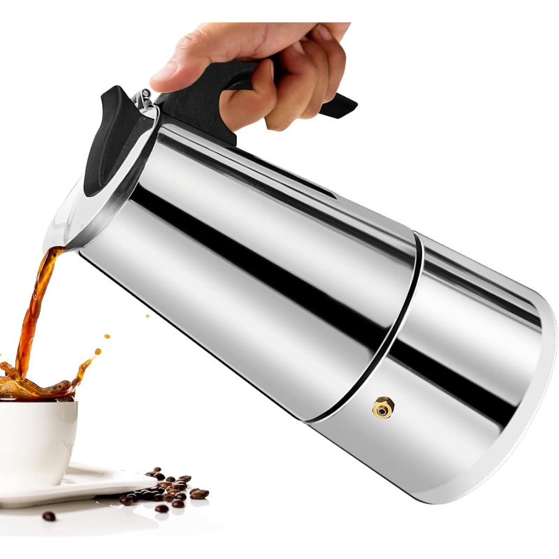 Cafetera Mocha de 6 Tazas, Per - Moka Pot Stove reseña y precio