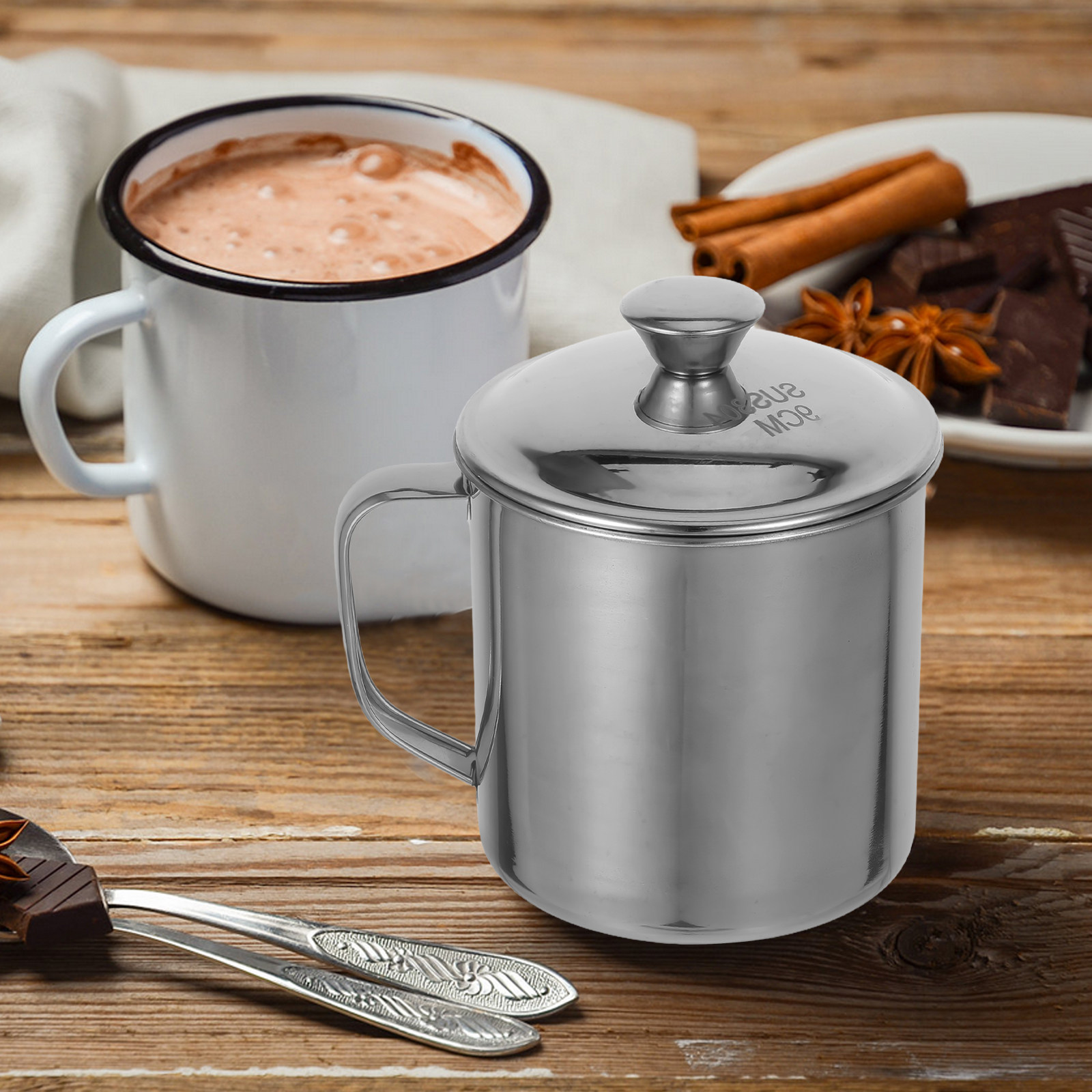 Taza de Acero Inoxidable de Do - Coffee Tea & Espresso Appliances reseña y precio