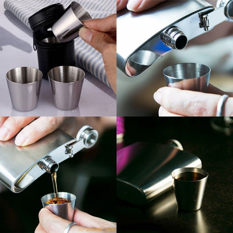 4/6 Uds tazas de acero inoxida - Coffee Tea Sugar Canister Set reseña y precio