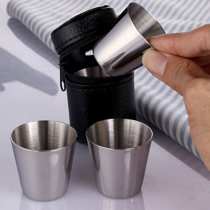 4/6 Uds tazas de acero inoxida - Coffee Tea Sugar Canister Set reseña y precio