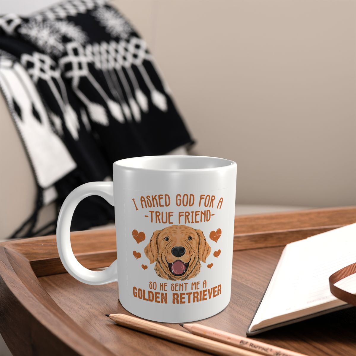 Mark Cup Mug Golden Retriever  - Coffee Tea With Me reseña y precio