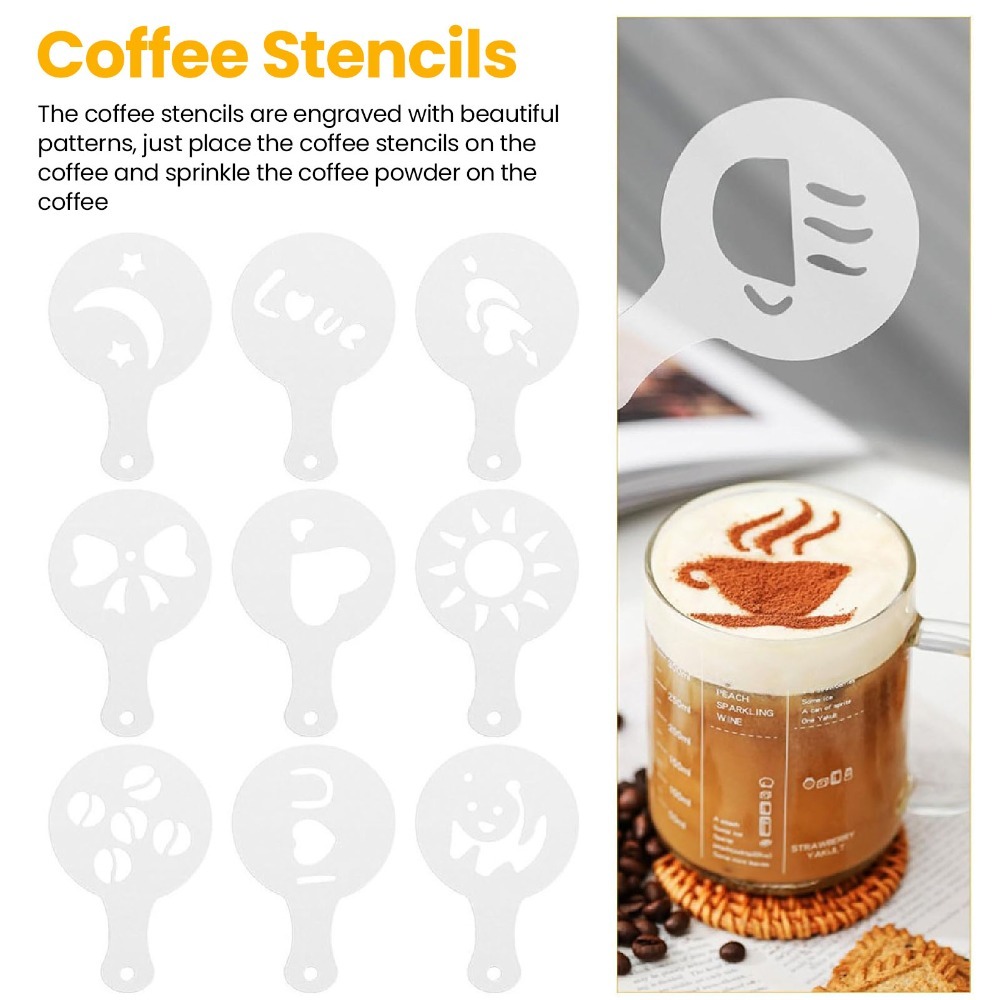 Pluma de Acero Inoxidable para - Coffee Stencil Art reseña y precio