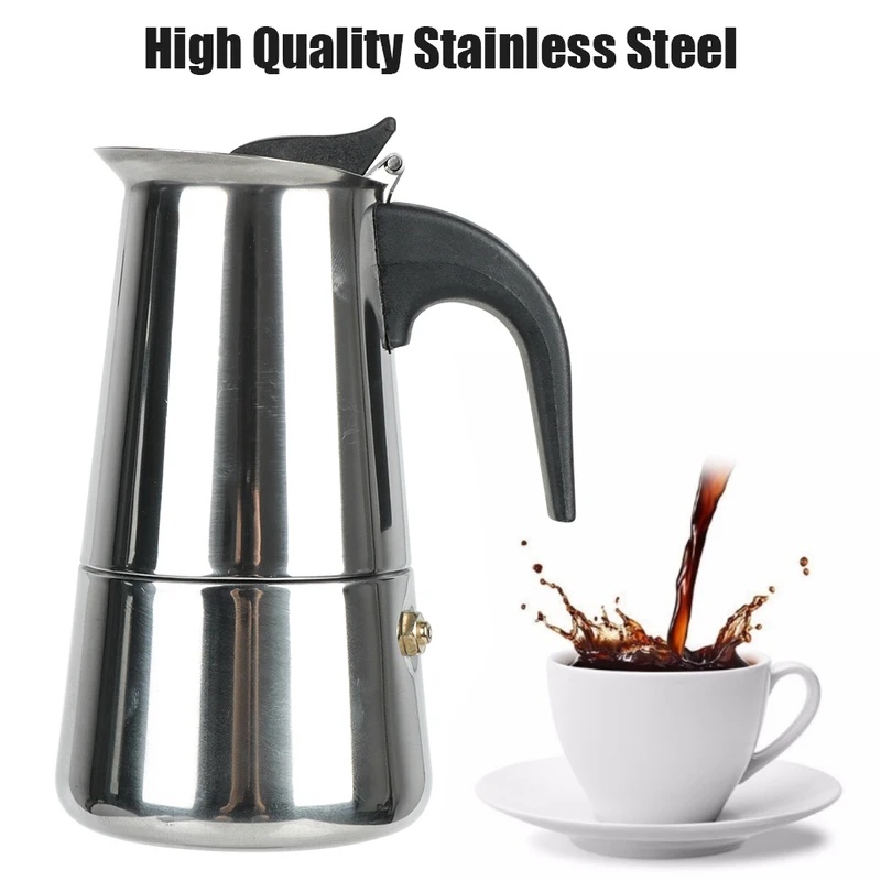 Cafetera Moka de Acero Inoxida - Moka Pot Stove reseña y precio