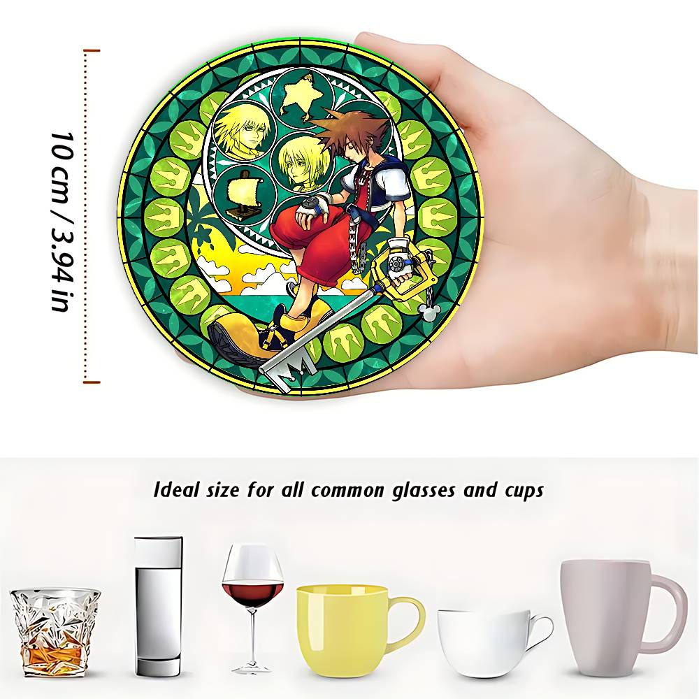 Posavasos redondos de madera c - Coffee Tea Game reseña y precio