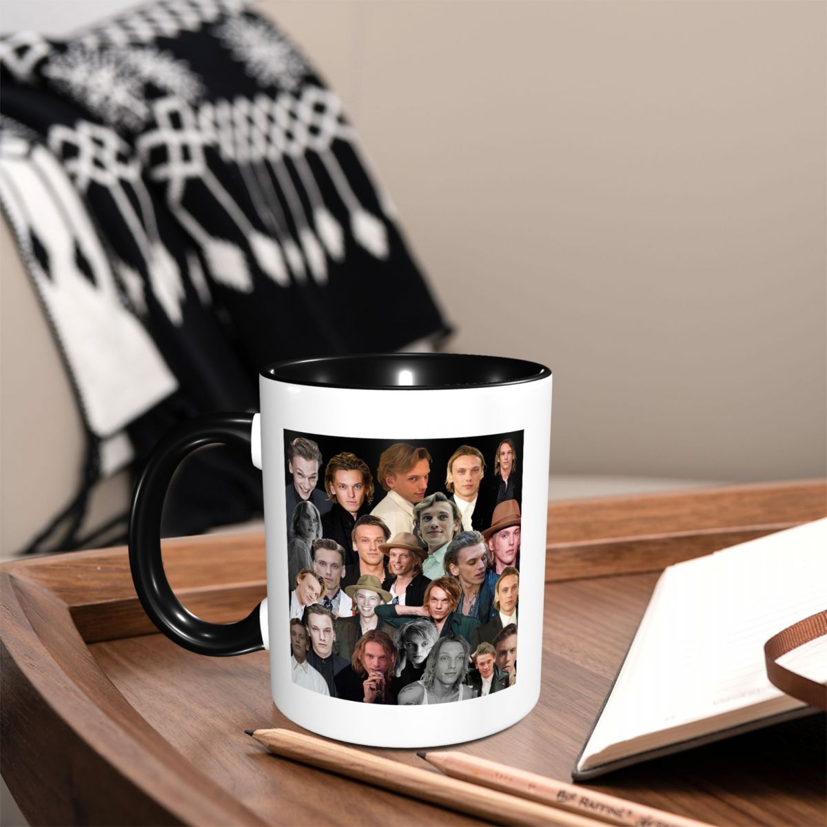 Taza con collage de fotos de J - Coffee Tea Photos reseña y precio