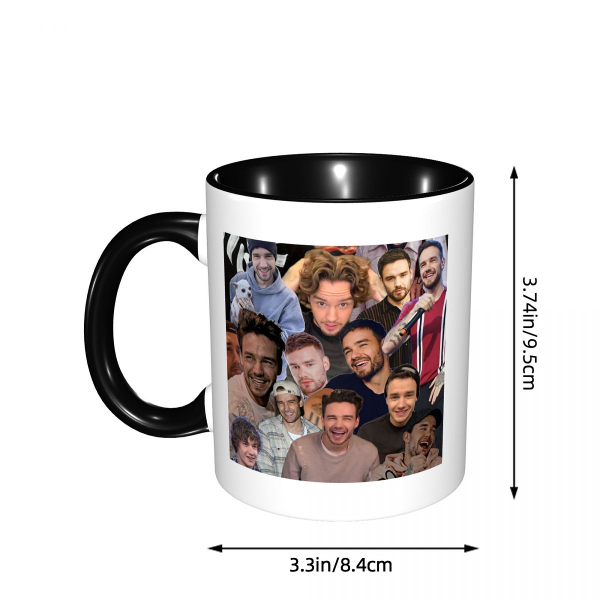 Taza con collage de fotos de L - Coffee Tea Photos reseña y precio