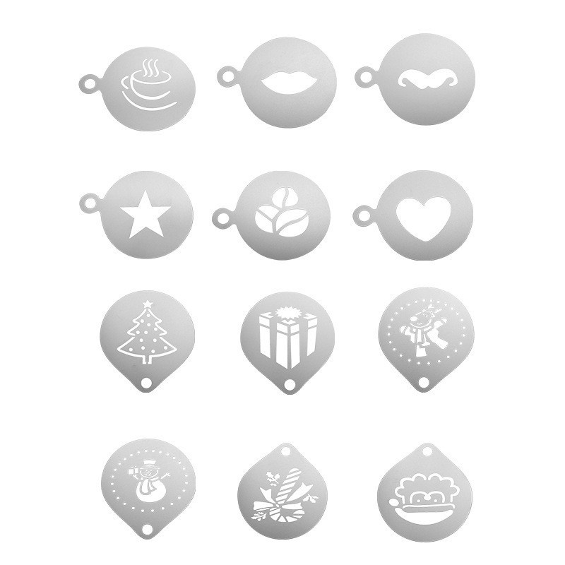 Plantilla de espuma de café de - Coffee Stencil Art reseña y precio