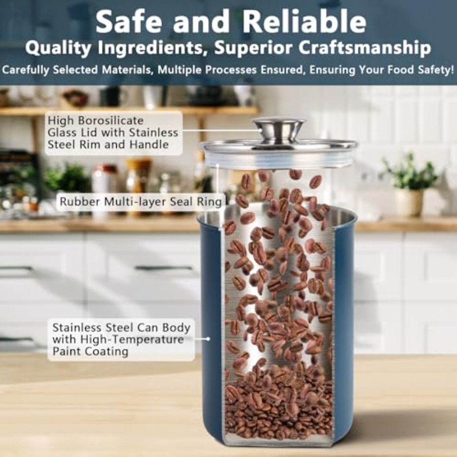 Juego de Recipientes Hermético - Coffee Tea Sugar Container Set reseña y precio