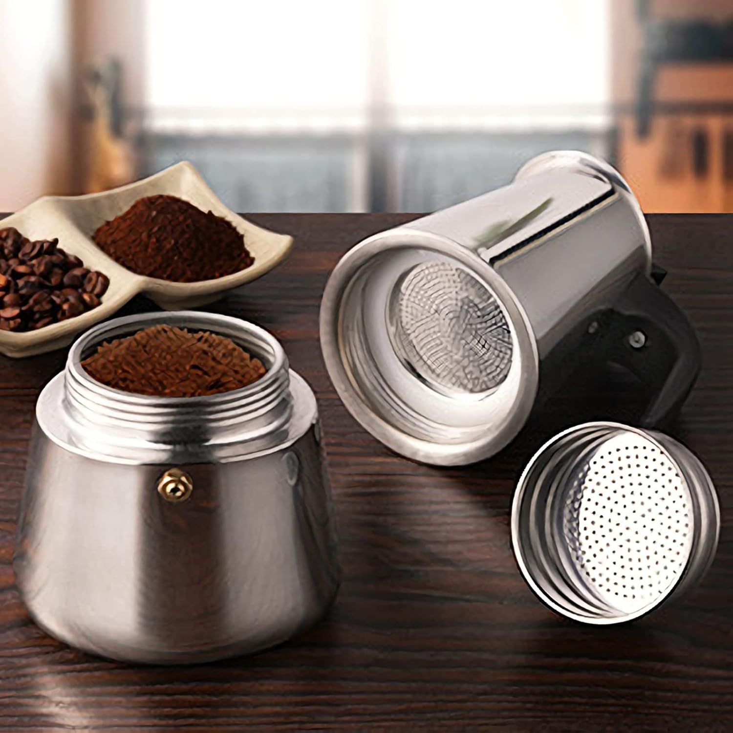 4/6/9 tazas Moka Pot Caffe Taz - Moka Pot Stove reseña y precio