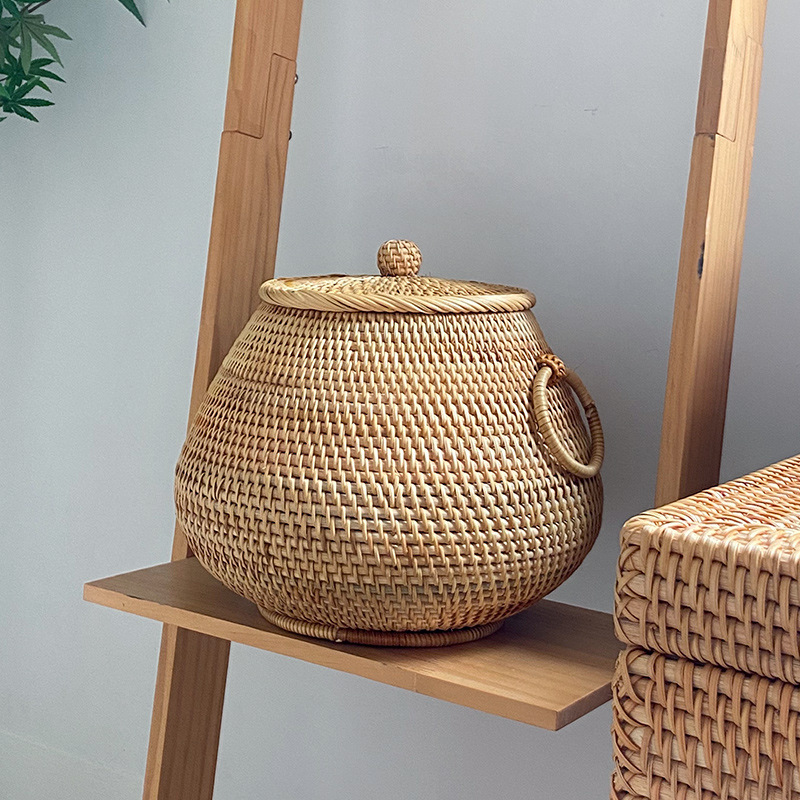 Mesa de centro redonda de ratá - Vietnam Coffee Tea reseña y precio