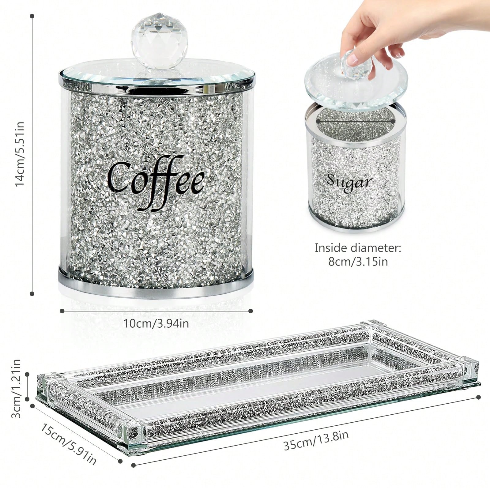 Juego de recipientes para café - Coffee Tea Sugar Container Set reseña y precio