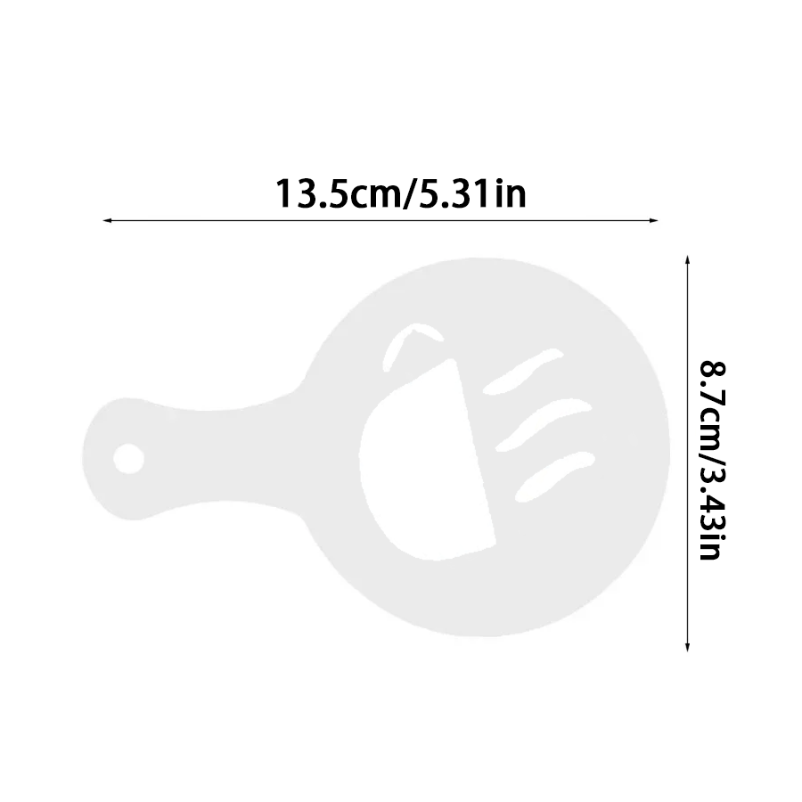 16 Piezas de Plantillas para A - Coffee Stencil Art reseña y precio