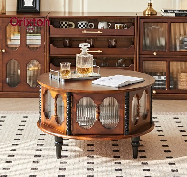 Mesa de centro de madera maciz - Coffee Tea Etc reseña y precio