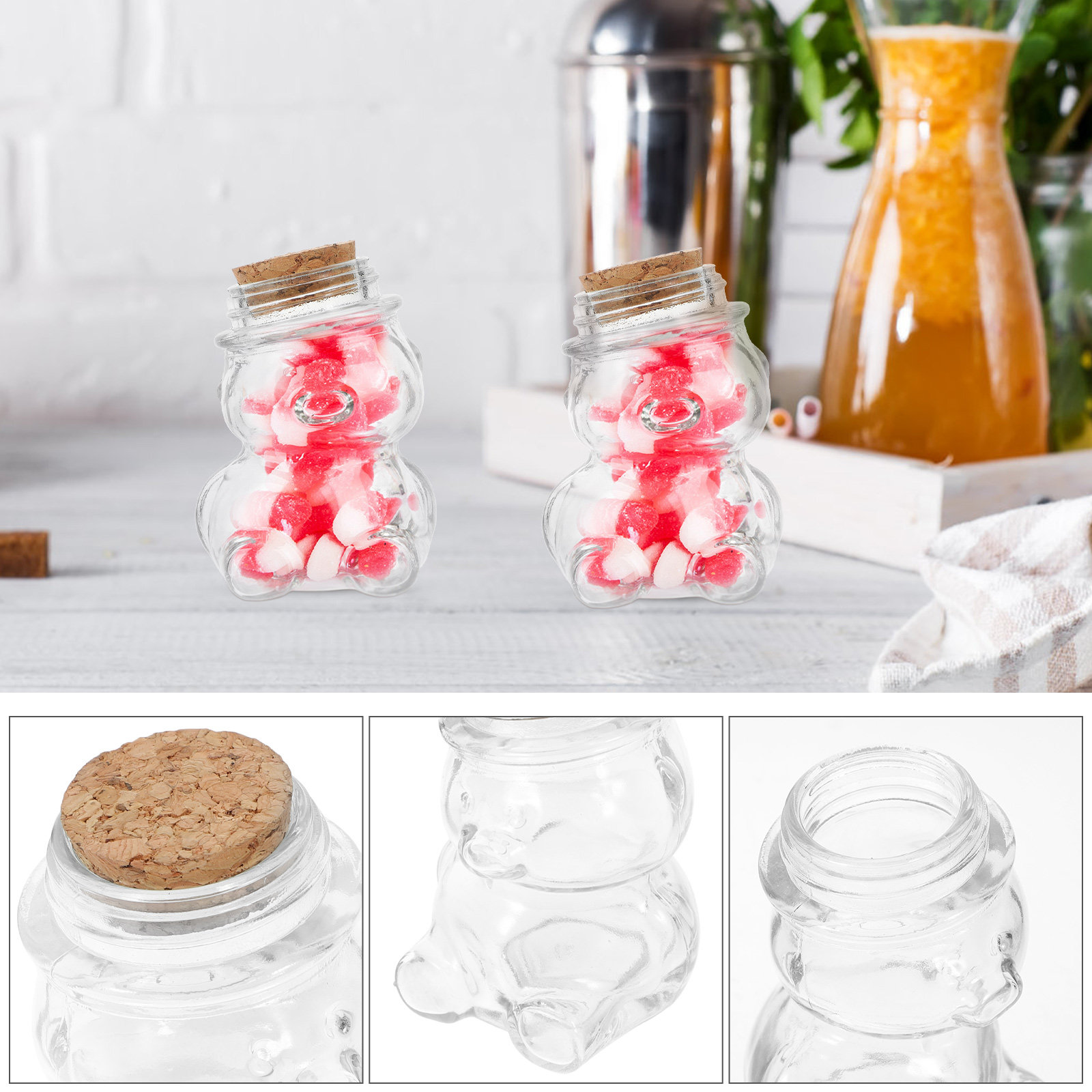 Juego de 4 tarros de cristal t - Coffee Tea Sugar Container Set reseña y precio