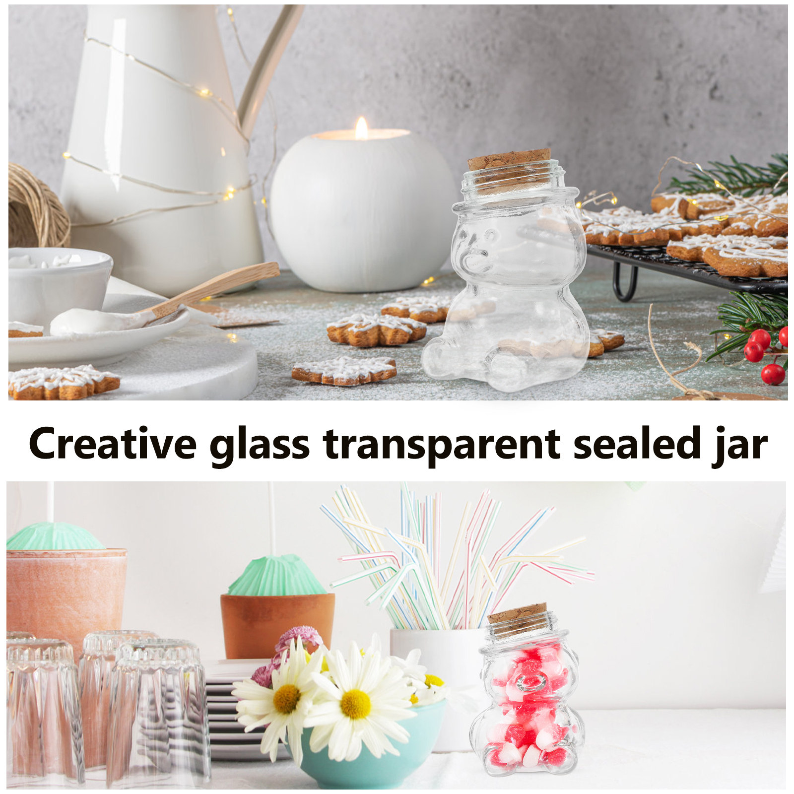 Juego de 4 tarros de cristal t - Coffee Tea Sugar Container Set reseña y precio