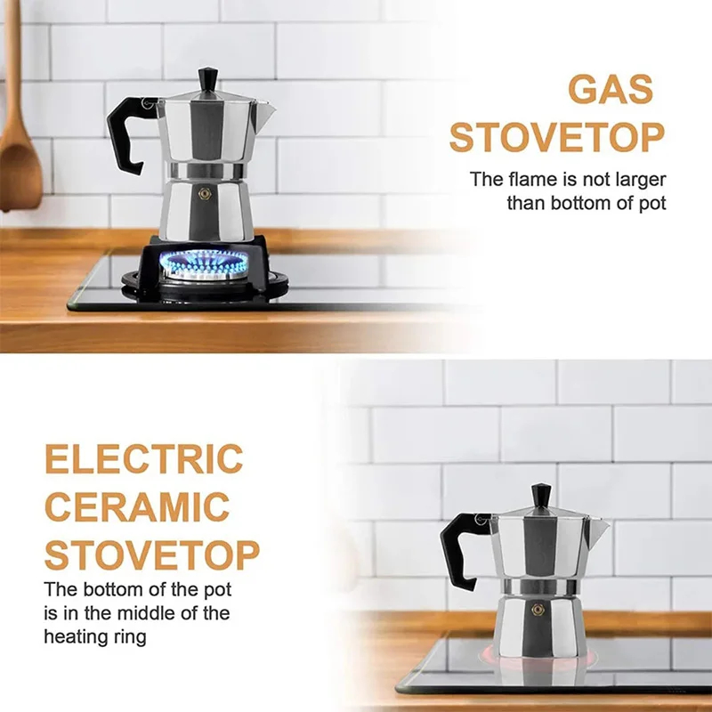 Cafetera italiana Moka, cafete - Moka Pot Stove reseña y precio
