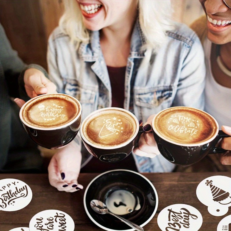Juego de plantillas de arte La - Coffee Stencil Art reseña y precio