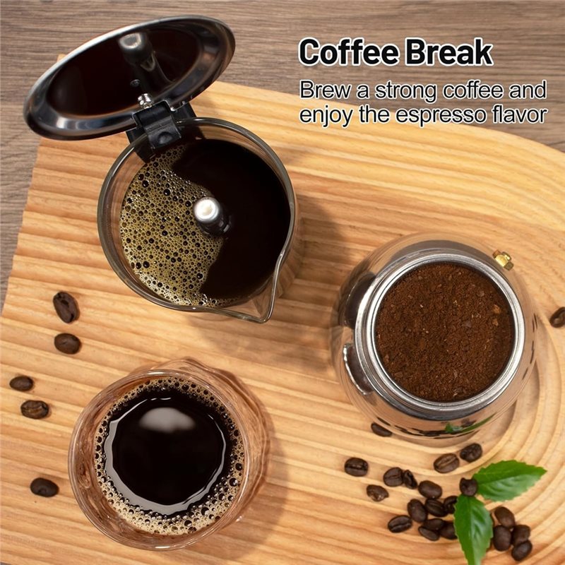 Cafetera Moka ABUI de Vidrio T - Moka Pot Stove reseña y precio