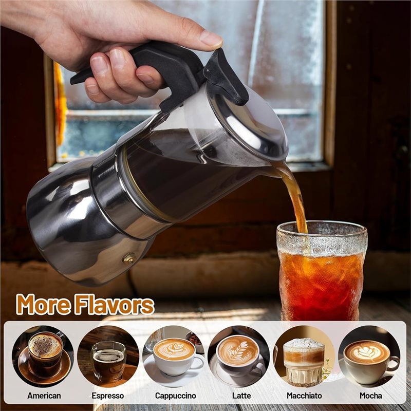 Cafetera Moka ABUI de Vidrio T - Moka Pot Stove reseña y precio