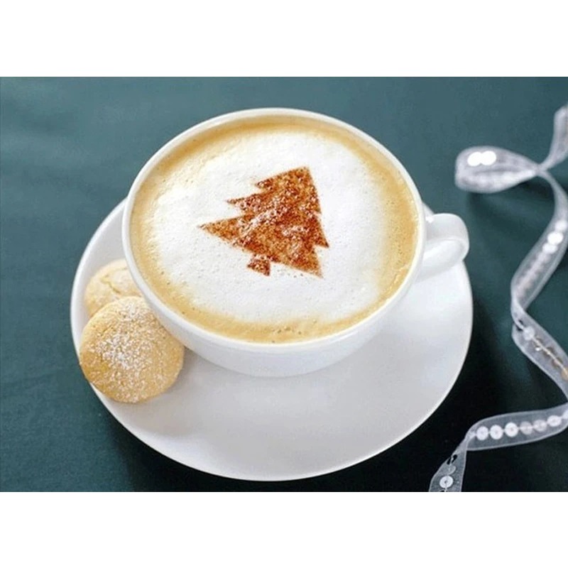 16 Uds. Plantillas de arte de  - Coffee Stencil Art reseña y precio