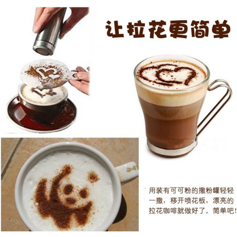 16 Uds. Plantillas de arte de  - Coffee Stencil Art reseña y precio