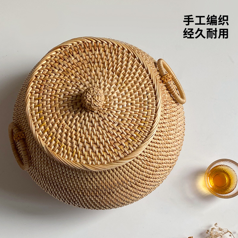 Mesa de centro redonda de ratá - Vietnam Coffee Tea reseña y precio