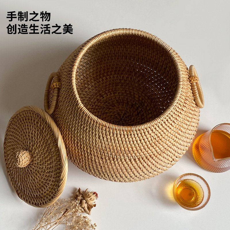 Mesa de centro redonda de ratá - Vietnam Coffee Tea reseña y precio